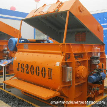 Twin shaft js2000 concrete mixer 2000l concrete mixer